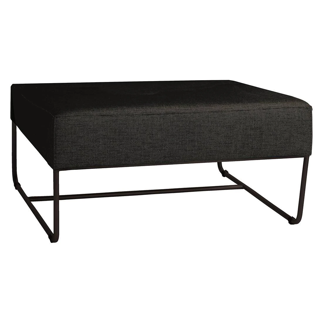 Stern Mia Lounge Hocker Edelstahl/Outdoorstoff Schwarz/Seidenschwarz 2 Stern Mia Lounge Hocker Edelstahl/Outdoorstoff Schwarz/Seidenschwarz – Bild 2