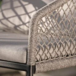 Stern Odea Diningsessel Aluminium/Rope Inkl. Kissen Schwarz Matt/Salt -Gartenmobel Verkauf stern odea diningsessel aluminium kordel inkl kissen 1363189 11