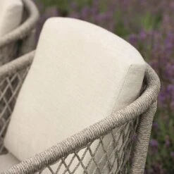 Stern Odea Diningsessel Aluminium/Rope Inkl. Kissen Schwarz Matt/Salt -Gartenmobel Verkauf stern odea diningsessel aluminium kordel inkl kissen 1363189 12