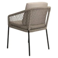 Stern Odea Diningsessel Aluminium/Rope Inkl. Kissen Schwarz Matt/Salt -Gartenmobel Verkauf stern odea diningsessel aluminium kordel inkl kissen 1363189 5