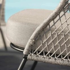 Stern Odea Loungesessel Aluminium/Kordel Inkl. Kissen Schwarz Matt/Salt -Gartenmobel Verkauf stern odea loungesessel aluminium kordel inkl kissen 1357634 4