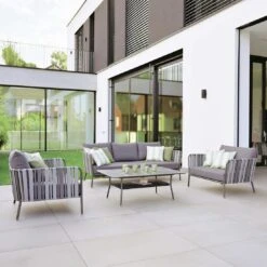 Stern Space Loungeset Aluminium/Polyacryl Anthrazit/Seidengrau