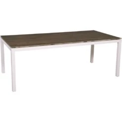 Stern Tischgestell 200x100 Cm Aluminium Weiß -Gartenmobel Verkauf stern tischgestell 200 x 100 cm aluminium weiss 3