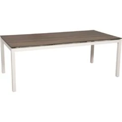 Stern Tischgestell 200x100 Cm Aluminium Weiß -Gartenmobel Verkauf stern tischgestell 200 x 100 cm aluminium weiss 5