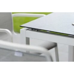 Stern Tischgestell 200x100 Cm Aluminium Weiß -Gartenmobel Verkauf stern tischgestell 200 x 100 cm aluminium weiss 6