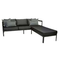 Stern Viggo Loungeset Aluminium/Polyacryl Schwarz Matt/Seidenschwarz -Gartenmobel Verkauf stern viggo loungeset aluminium polyacryl 1489865 3