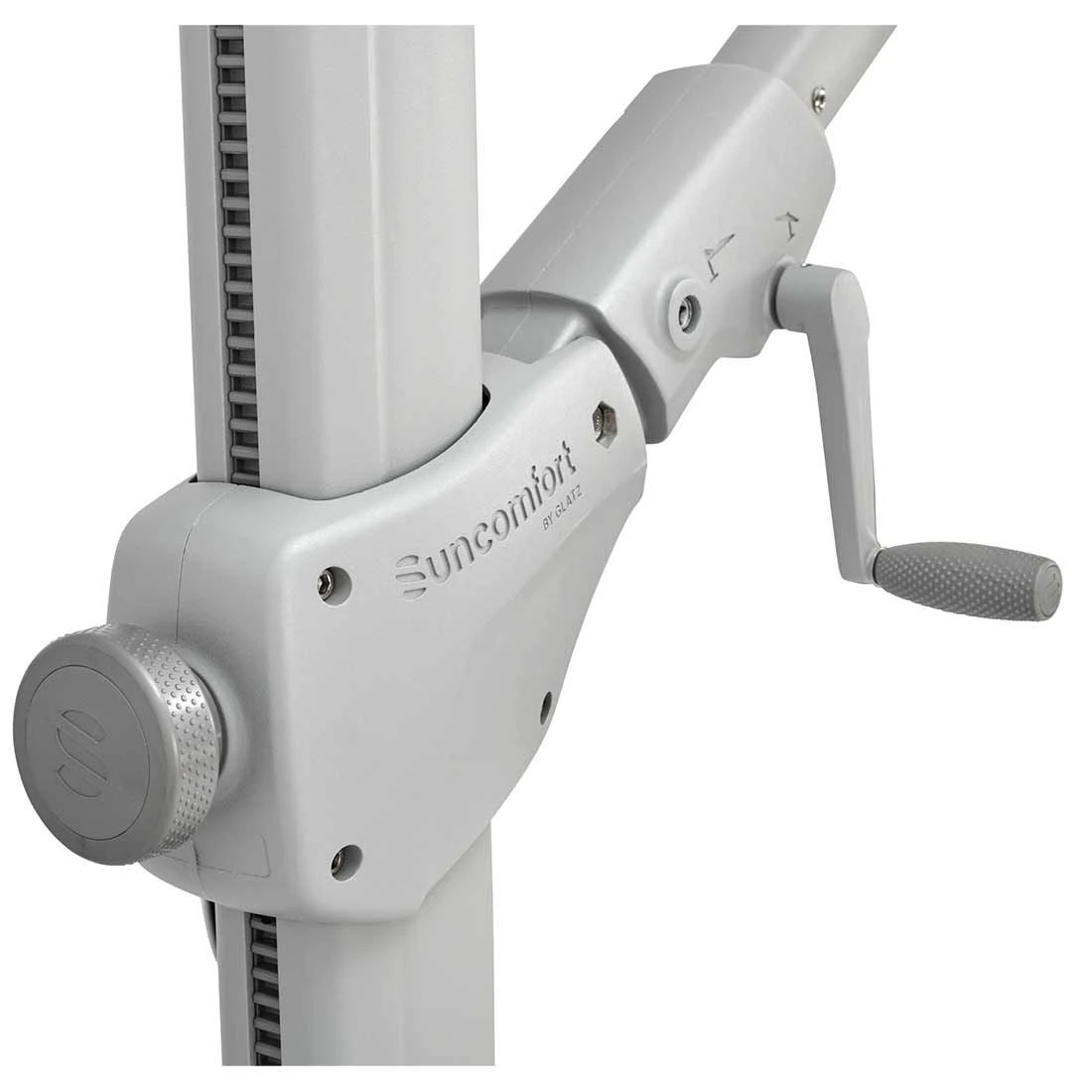 Suncomfort Varioflex Ampelschirm 300x300cm Stone Grey 9 Suncomfort Varioflex Ampelschirm 300x300cm Stone Grey – Bild 9