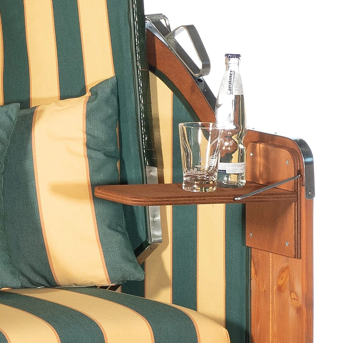 Sunny Smart Rustikal 250 Plus Strandkorb Geflecht/Fichte Grün 2 Sunny Smart Rustikal 250 Plus Strandkorb Geflecht/Fichte Grün – Bild 2