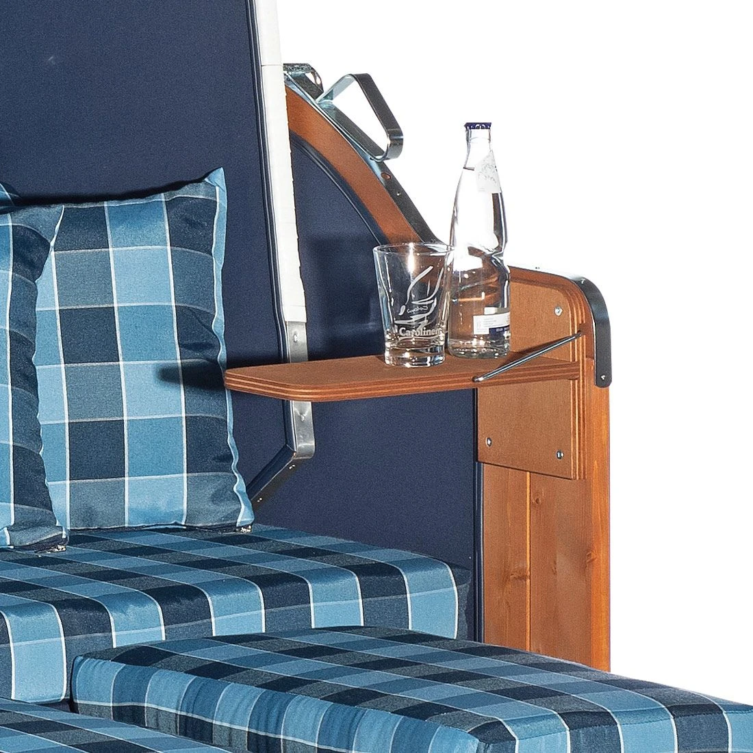 Sunny Smart Rustikal 255 Plus Strandkorb Geflecht/Fichte Weiß 2 Sunny Smart Rustikal 255 Plus Strandkorb Geflecht/Fichte Weiß – Bild 2