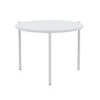 Vermobil Aria Loungetisch Ø60cm Stahl Matt Weiß