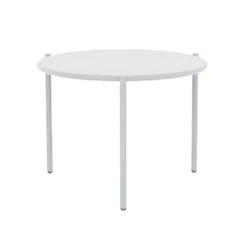 Vermobil Aria Loungetisch Ø60cm Stahl Matt Weiß