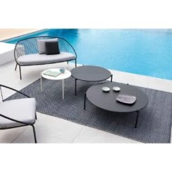 Vermobil Aria Loungetisch Ø60cm Stahl Matt Weiß -Gartenmobel Verkauf vermobil aria loungetisch durchm60cm stahl 1372869 3