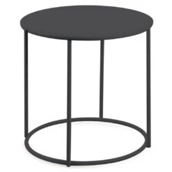 Vermobil Daisy Beistelltisch Ø43 Cm Stahl Schwarz