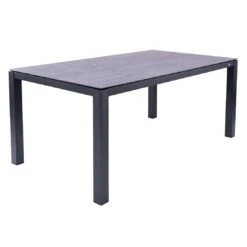 Zebra Alus Gartentisch 160x90cm Aluminium/HPL Graphit/Beton