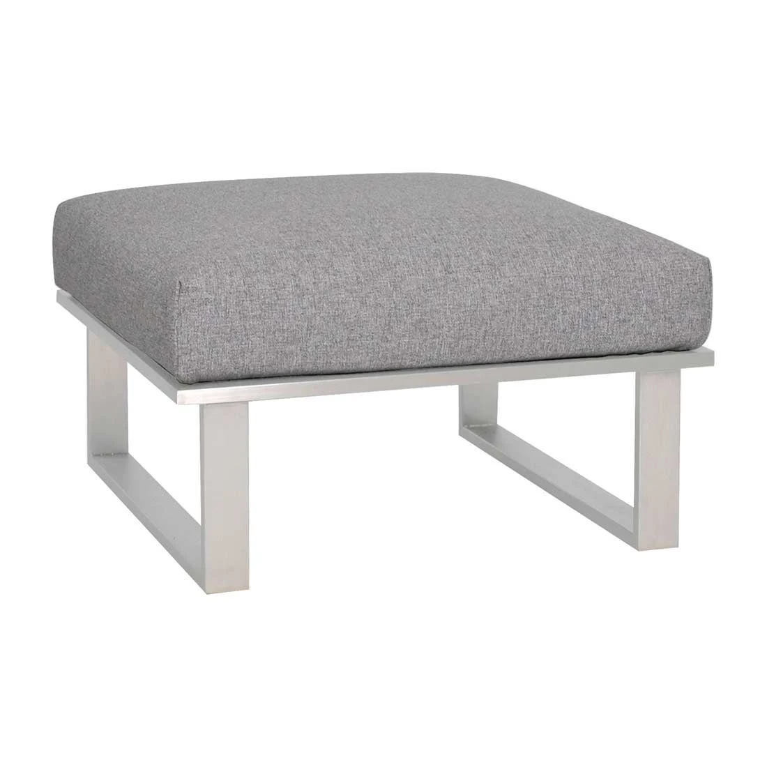 Zebra Belvedere Hocker Edelstahl/Olefin Edelstahl/Grau 1 Zebra Belvedere Hocker Edelstahl/Olefin Edelstahl/Grau