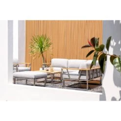 Zebra Belvedere Hocker Edelstahl/Olefin Edelstahl/Grau 7 Zebra Belvedere Hocker Edelstahl/Olefin Edelstahl/Grau -Gartenmobel Verkauf zebra belvedere hocker edelstahl 4