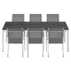 Zebra One Gartenmöbelset 7-tlg. Mit Tisch 220x100 Cm Dunkelgrau/Zement Dunkel 12 Zebra One Gartenmöbelset 7-tlg. Mit Tisch 220x100 Cm Dunkelgrau/Zement Dunkel -Gartenmobel Verkauf zebra one gartenmoebelset 7 tlg mit tisch 220x100 cm 1423315 4