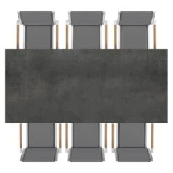 Zebra One Gartenmöbelset 7-tlg. Mit Tisch 220x100 Cm Dunkelgrau/Zement Dunkel 13 Zebra One Gartenmöbelset 7-tlg. Mit Tisch 220x100 Cm Dunkelgrau/Zement Dunkel -Gartenmobel Verkauf zebra one gartenmoebelset 7 tlg mit tisch 220x100 cm 1423315 5