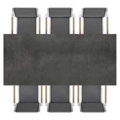 Zebra One Gartenmöbelset 7-tlg. Mit Tisch 220x100 Cm Silber/Zement Dunkel 11 Zebra One Gartenmöbelset 7-tlg. Mit Tisch 220x100 Cm Silber/Zement Dunkel -Gartenmobel Verkauf zebra one gartenmoebelset 7 tlg mit tisch 220x100 cm 1423326 5