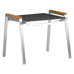 Zebra One Hocker Edelstahl/Textilene Silber/Dark Platinum