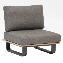 Zebra Park Ecklounge 5-tlg. Aluminium/Sunproof Graphit/Sutton Grey -Gartenmobel Verkauf zebra park loungeecke 5 tlg aluminium sunproof 1366830 6